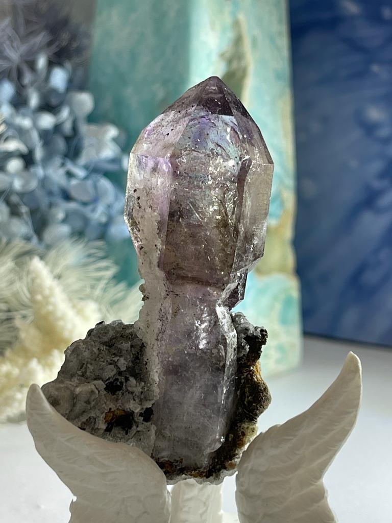 Brandberg Amethyst Sceptor Natural Point on Matrix