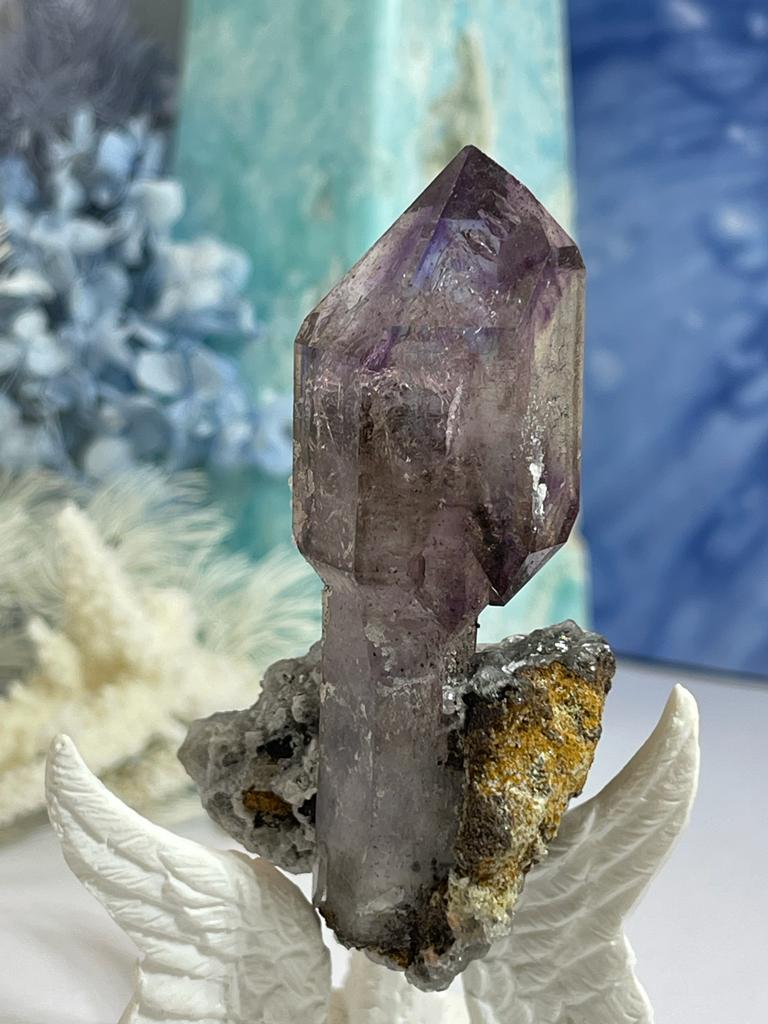 Brandberg Amethyst Sceptor Natural Point on Matrix
