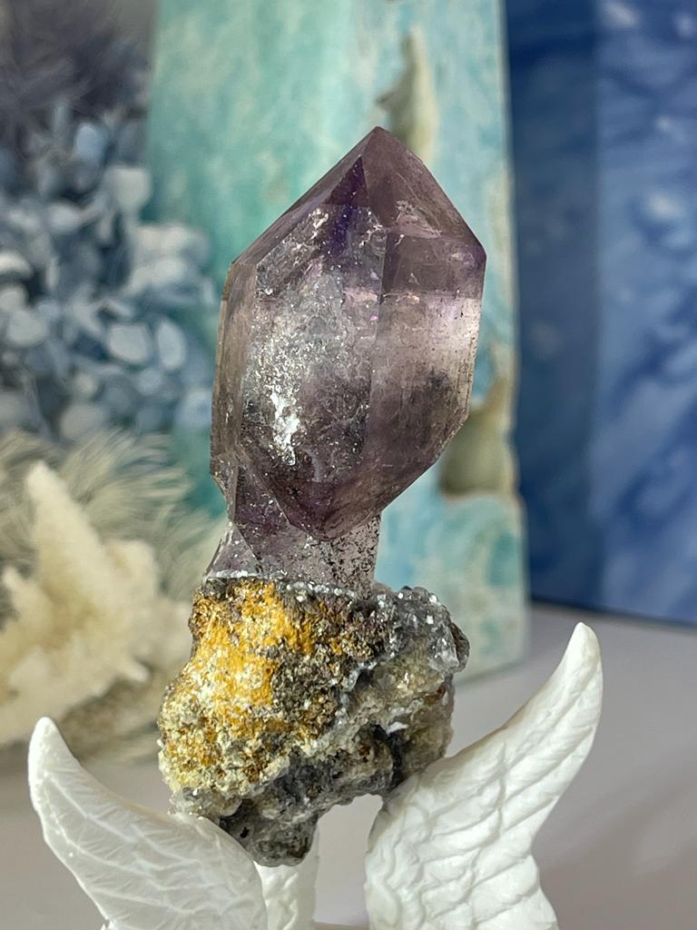 Brandberg Amethyst Sceptor Natural Point on Matrix