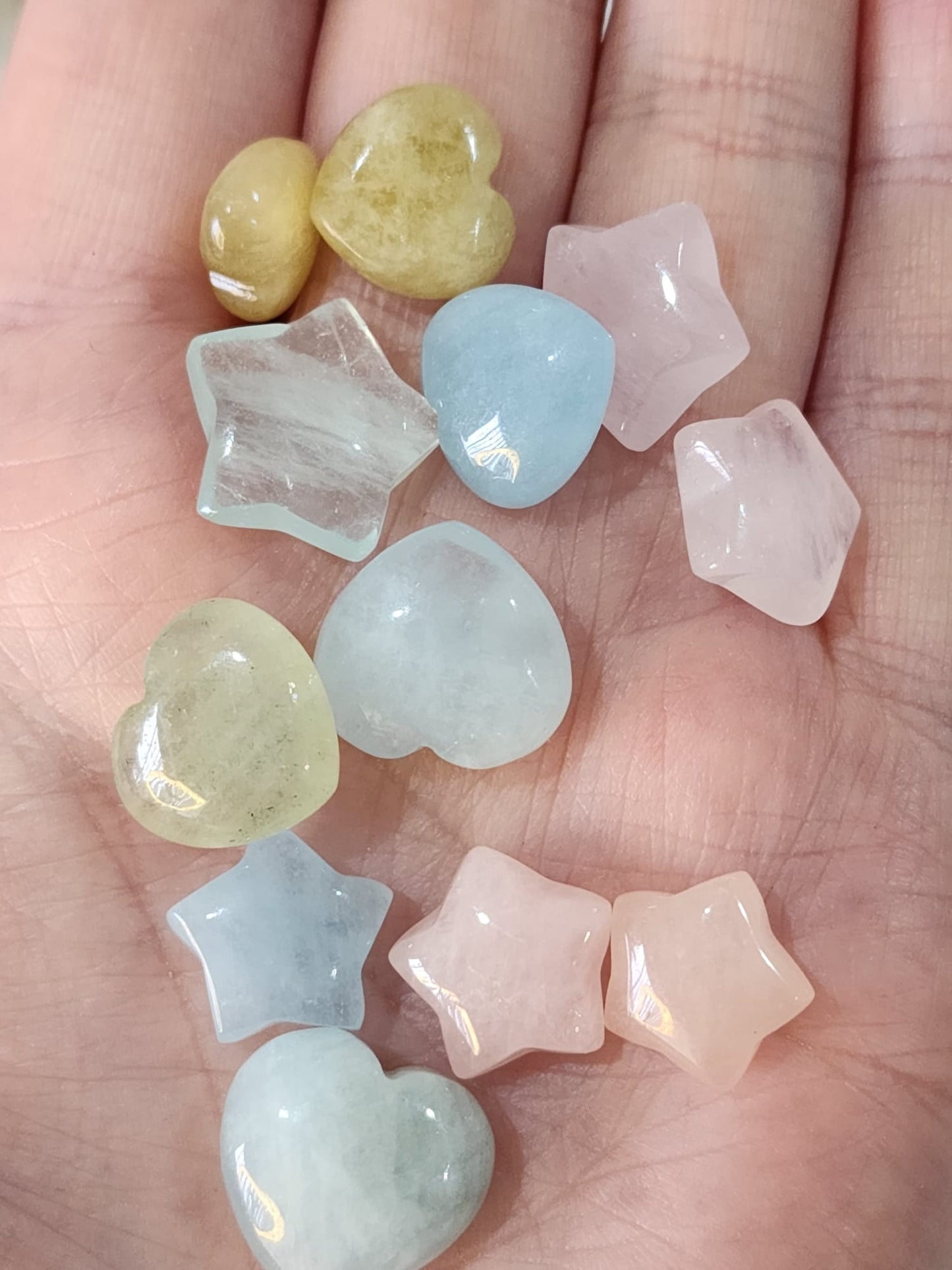 Morganite Blue ~ Hearts mini