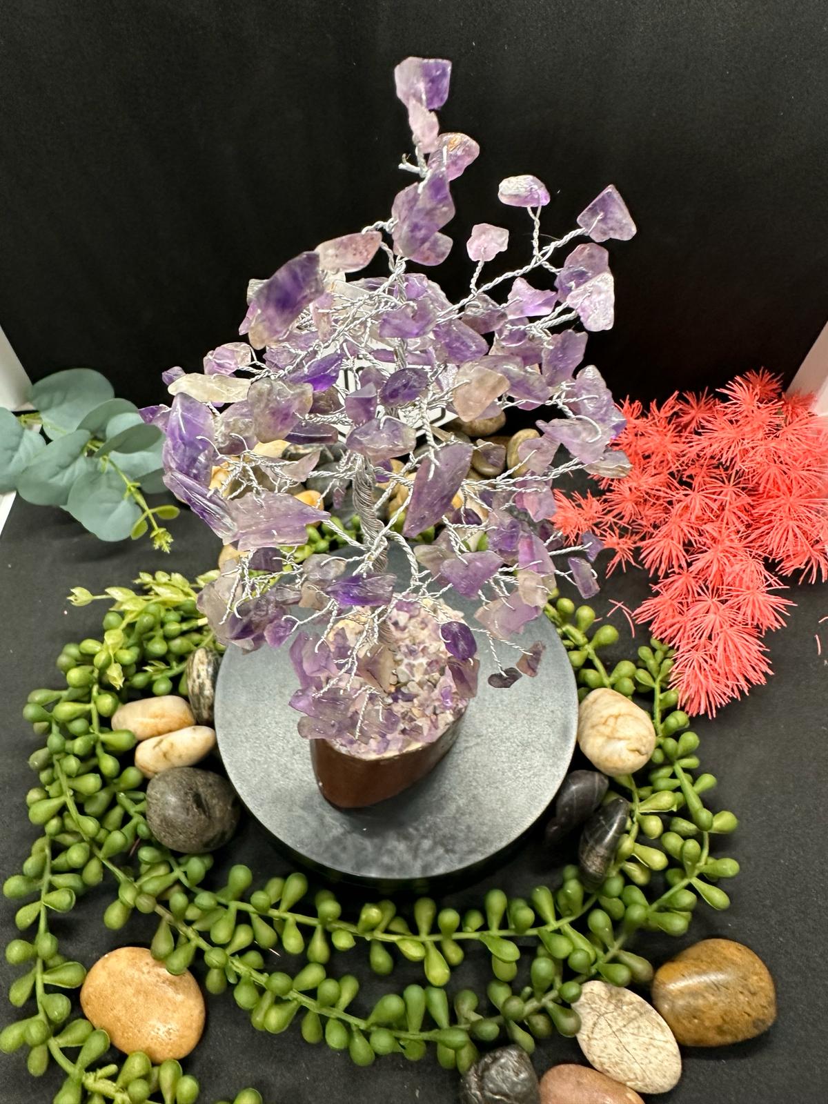Amethyst Tree - Medium Silver