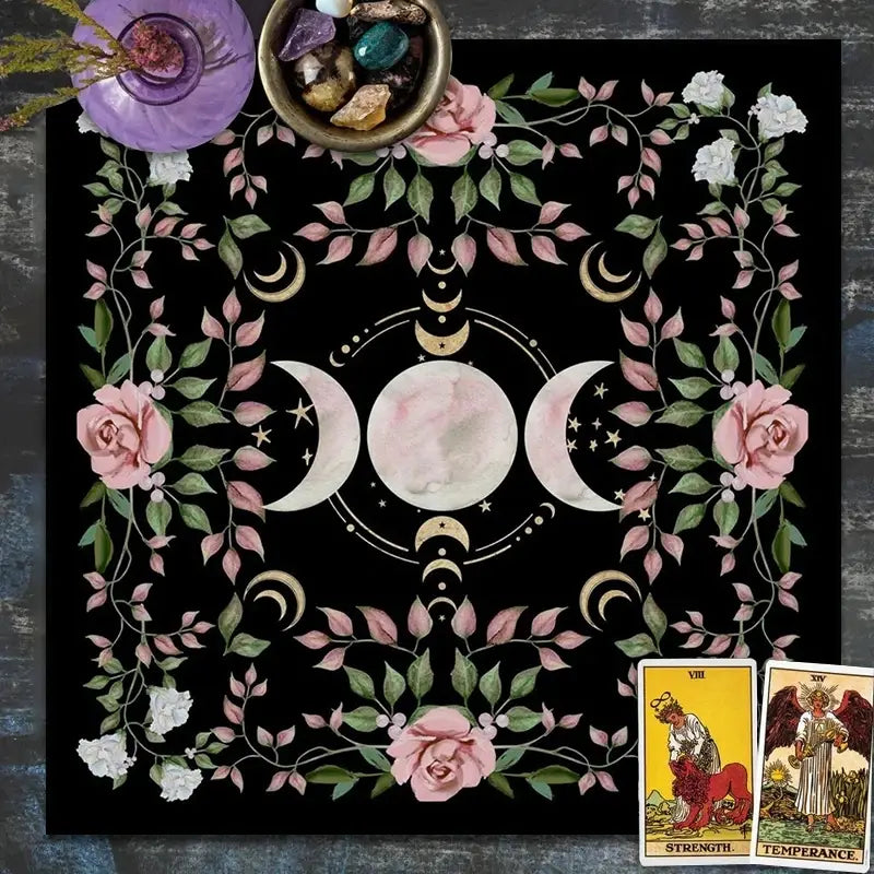 moon phase, rose