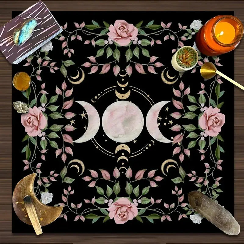 moon phase, rose