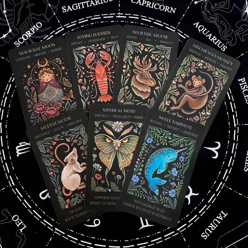 Visionary, Wild Whiskers Spirit Animal ~ Tarot Cards