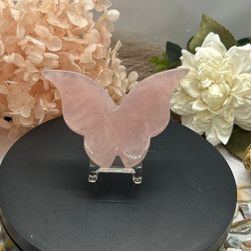 Rose Quartz Butterfly