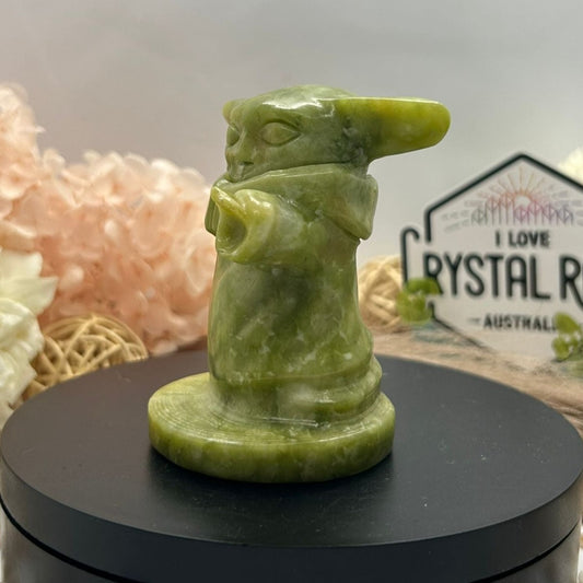 Serpentine YODA Carving 309g