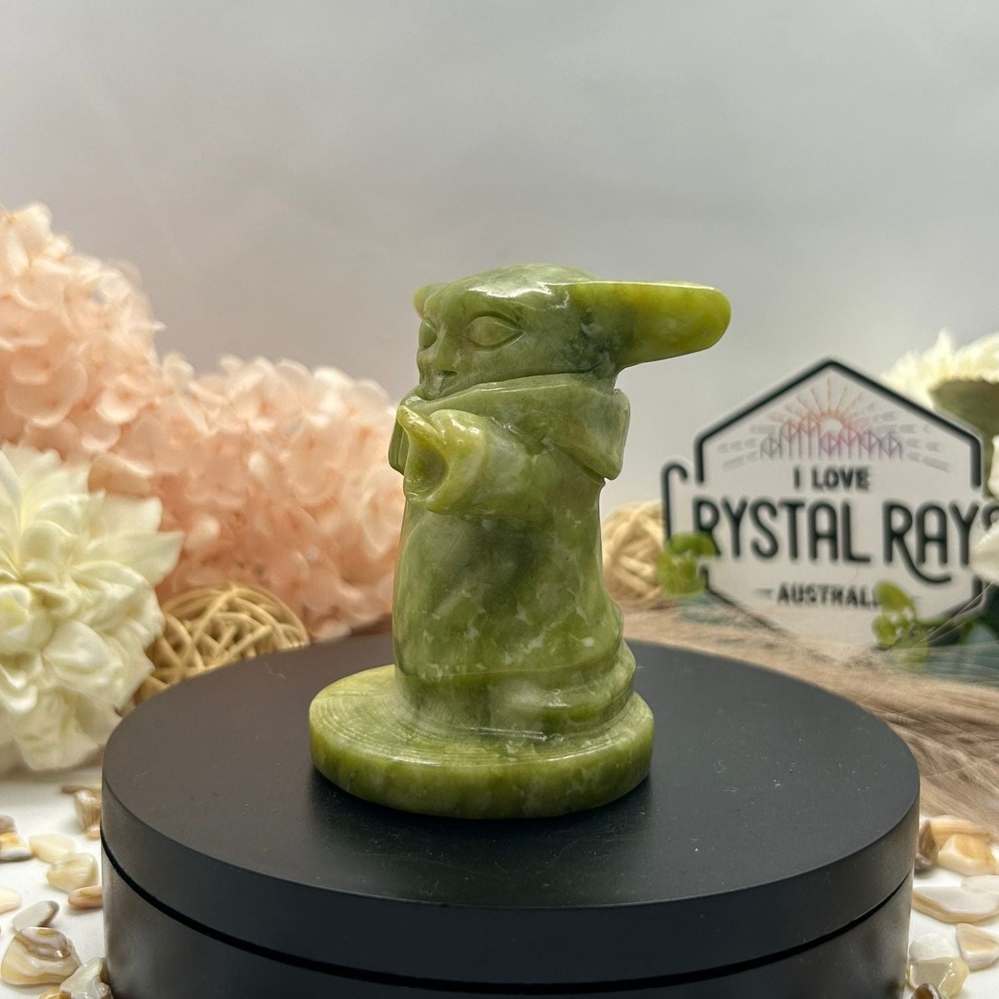 Serpentine YODA Carving 309g