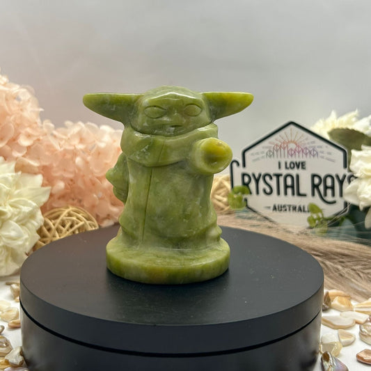 Serpentine YODA Carving 309g