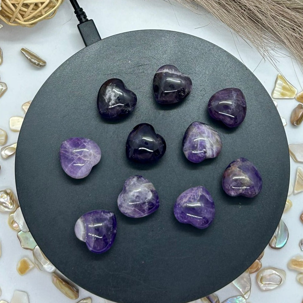 Dream Amethyst Hearts