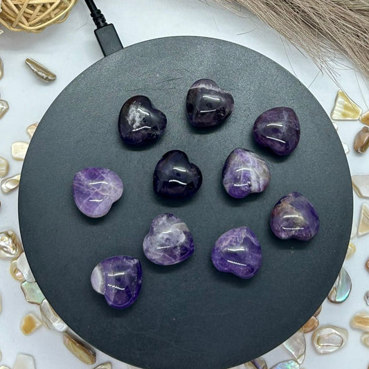 Dream Amethyst Hearts