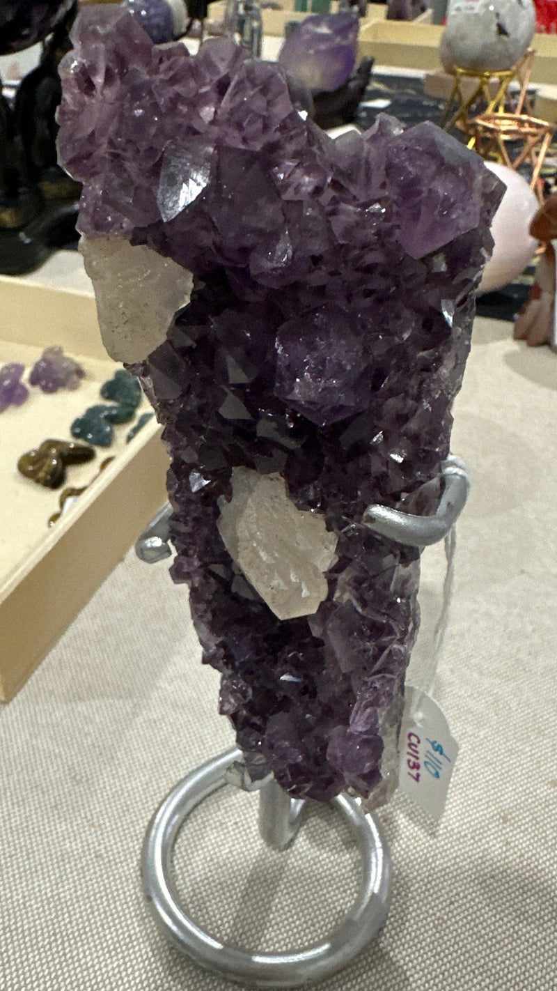 Amethyst Cluster + stand