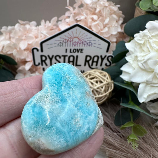 Blue Aragonite Heart