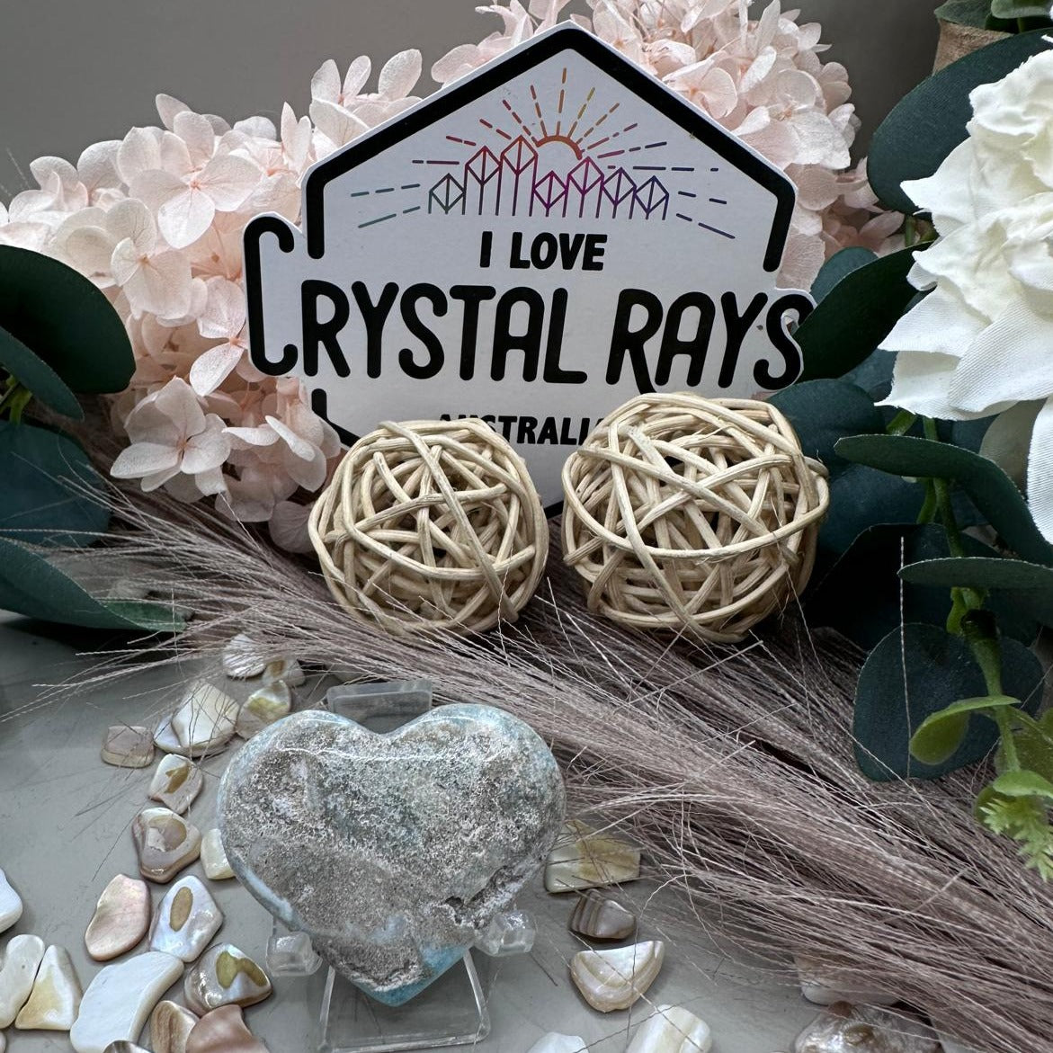 Blue Aragonite Heart