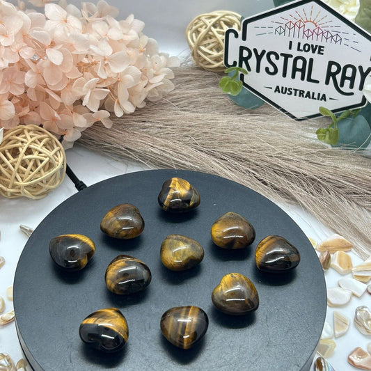 Tiger Eye Hearts