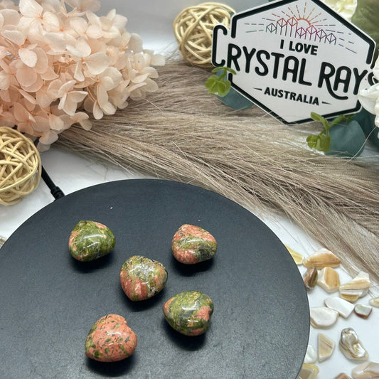 Unakite Hearts
