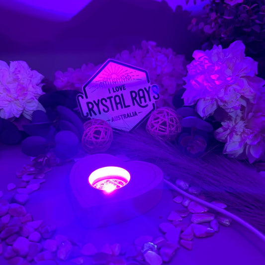 ✨Heart‑Shaped LED Colour Sphere Stand