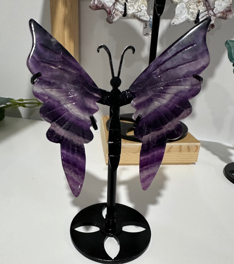 Fluorite Butterfly Wings (stand included)