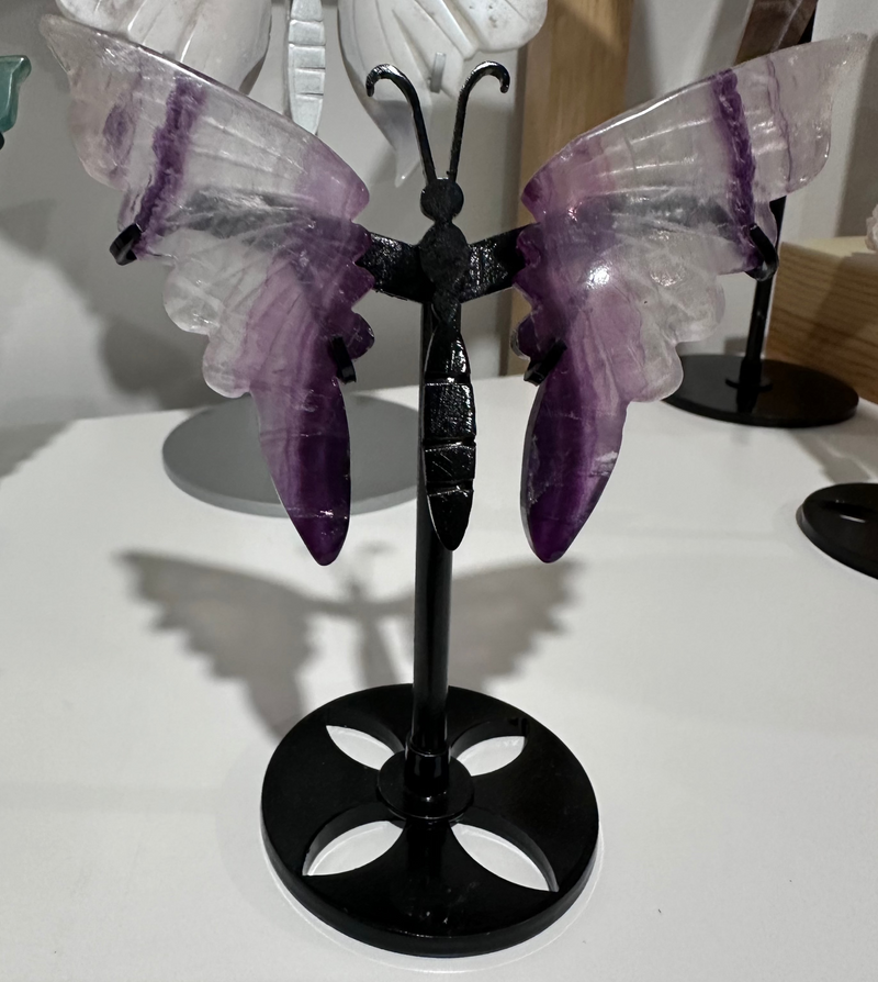 Fluorite Butterfly Wings (stand included)