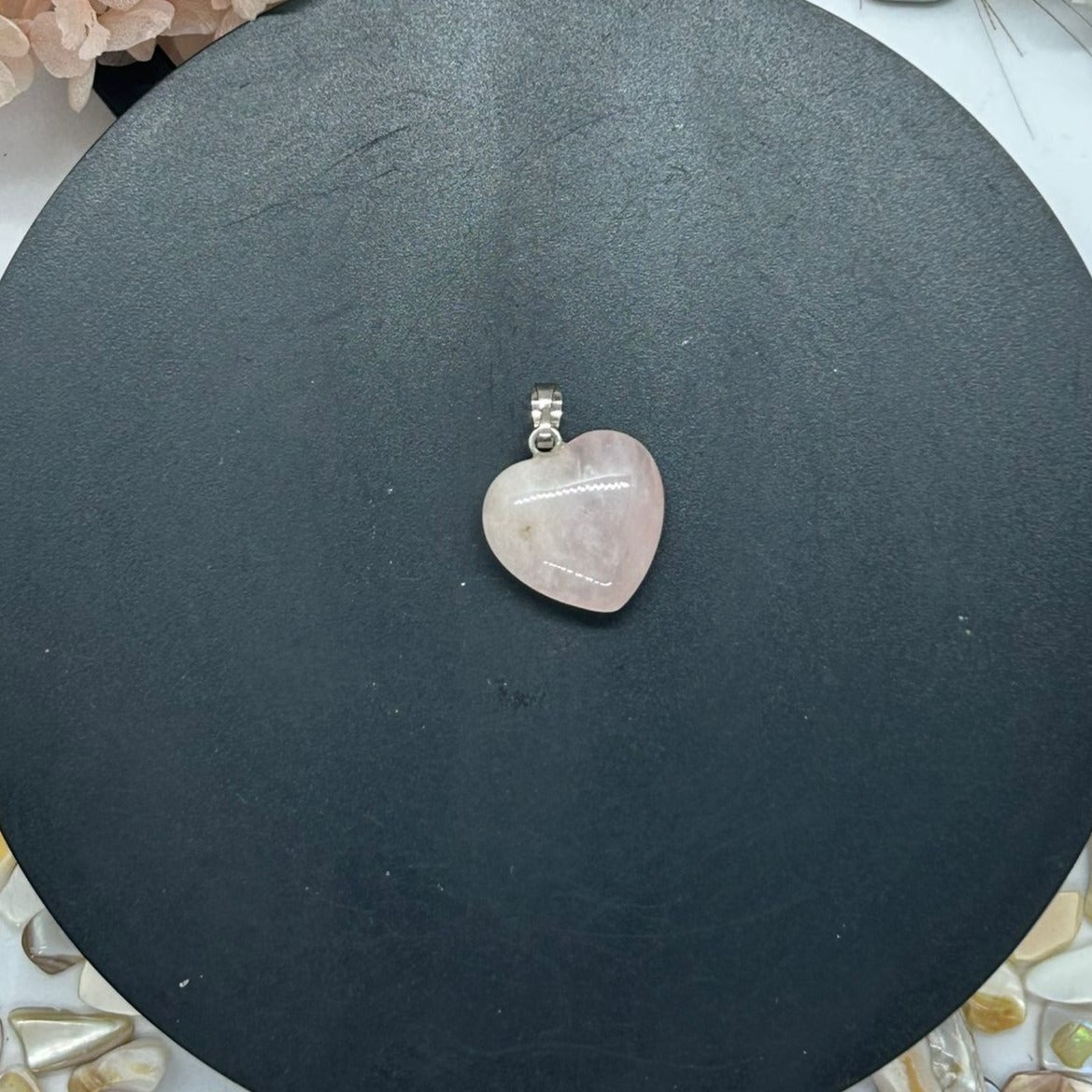 Rose Quartz Heart Pendant