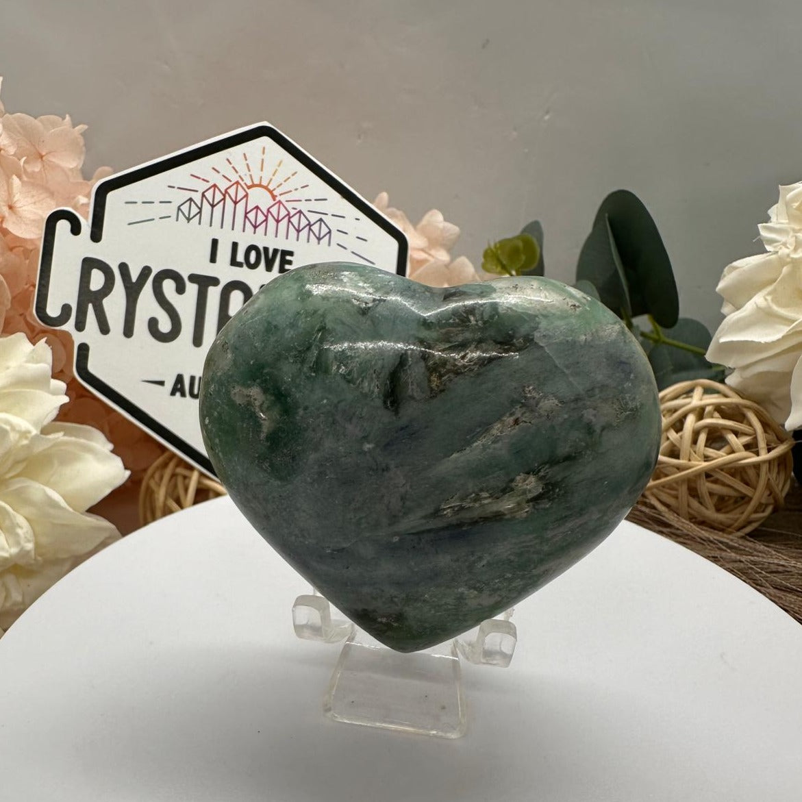 Nephrite Jade Heart