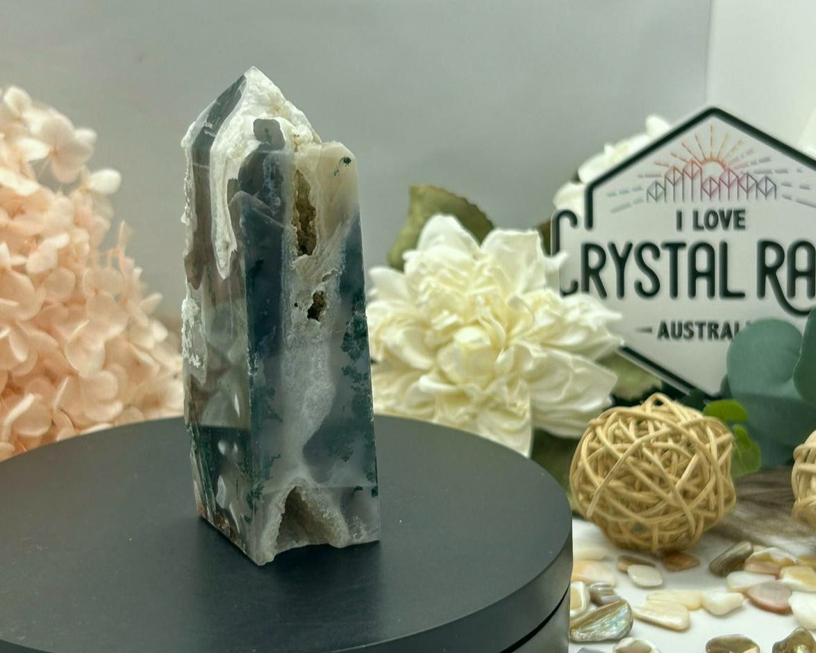 Druzy Moss Agate