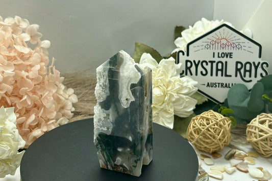 Druzy Moss Agate