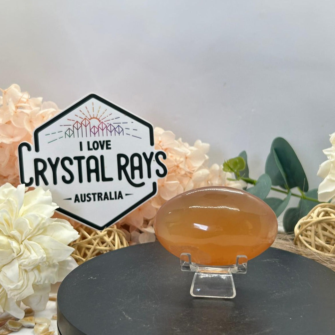 Honey Calcite Palm