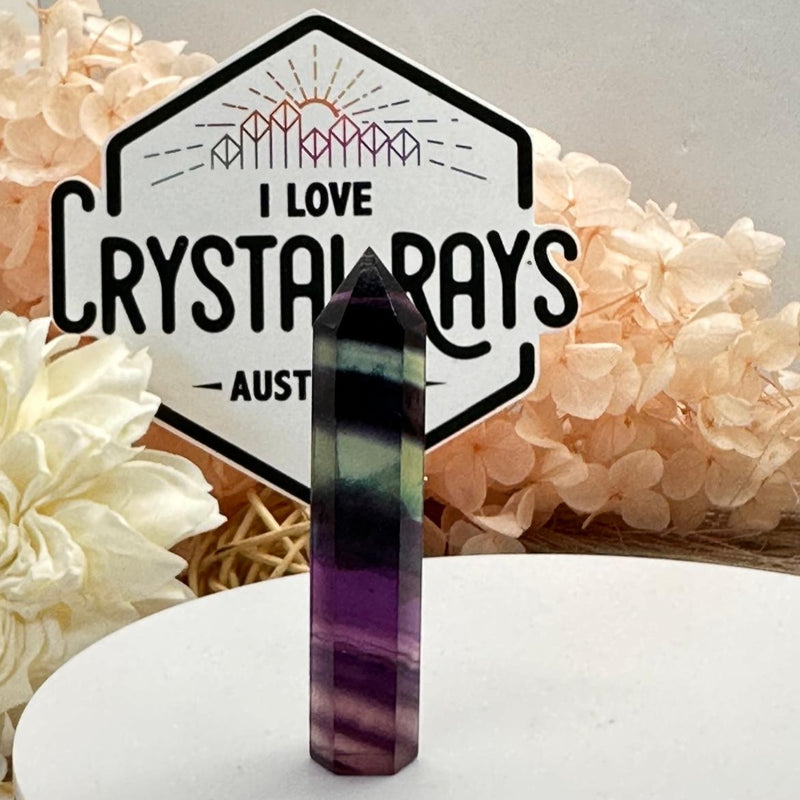 Rainbow Fluorite Point