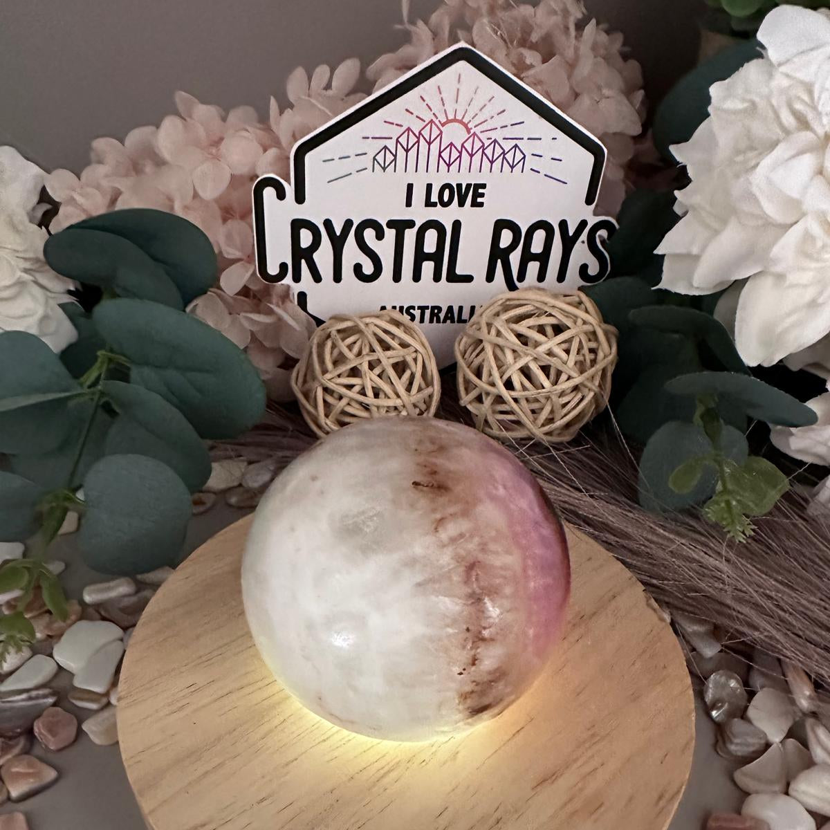 Pink Aragonite Sphere