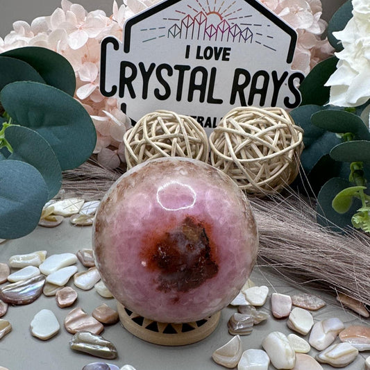 Pink Aragonite Sphere