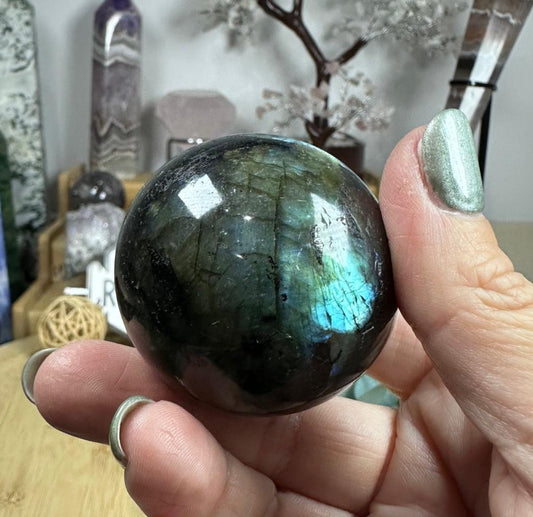 Labradorite sphere
