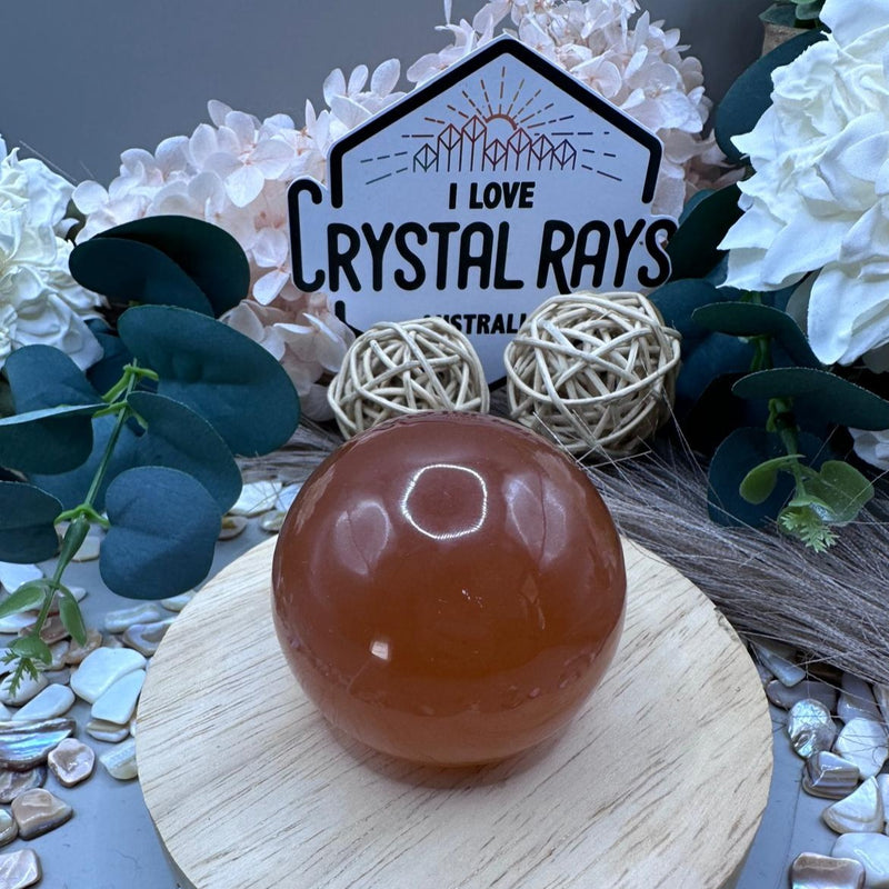 Honey Calcite Sphere