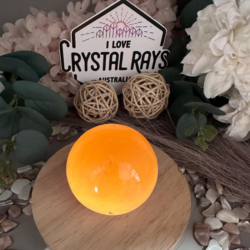 Honey Calcite Sphere