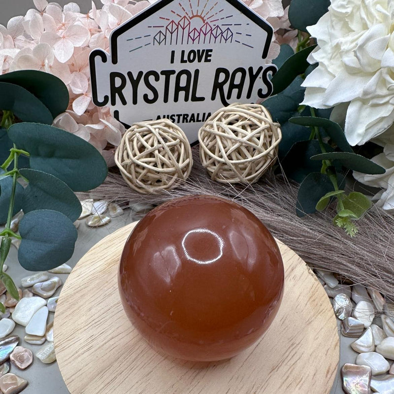 Honey Calcite Sphere