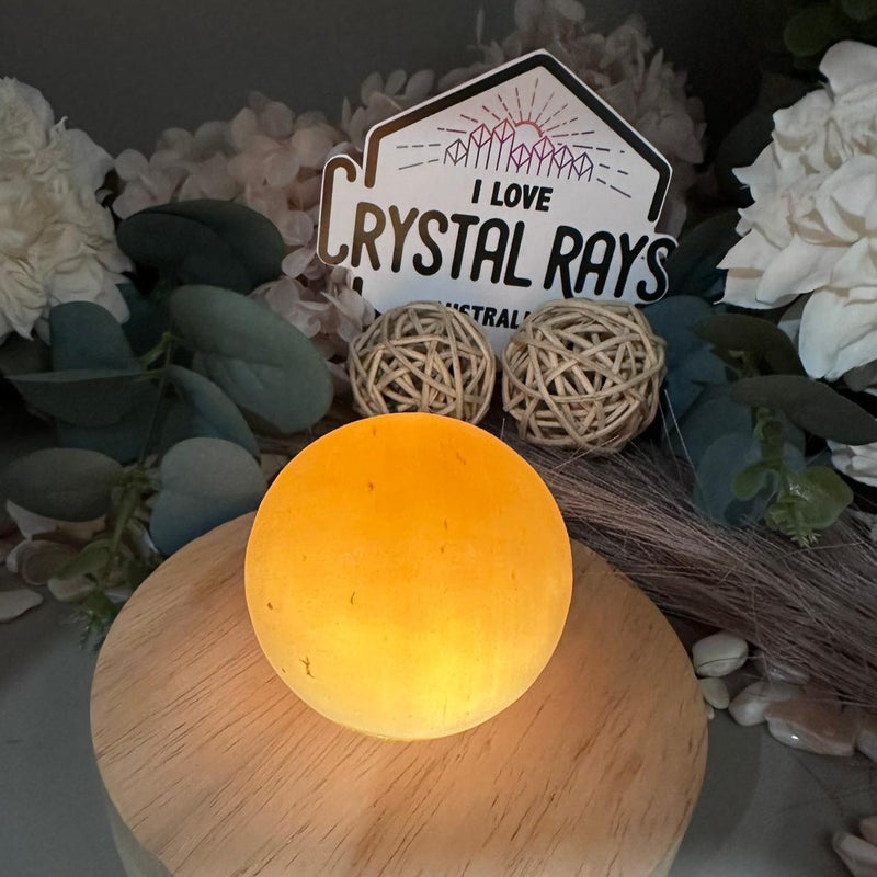 Honey Calcite Sphere