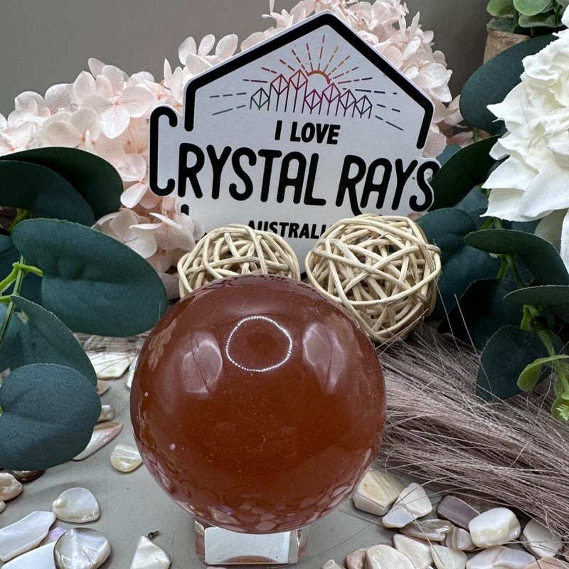 Honey Calcite Sphere