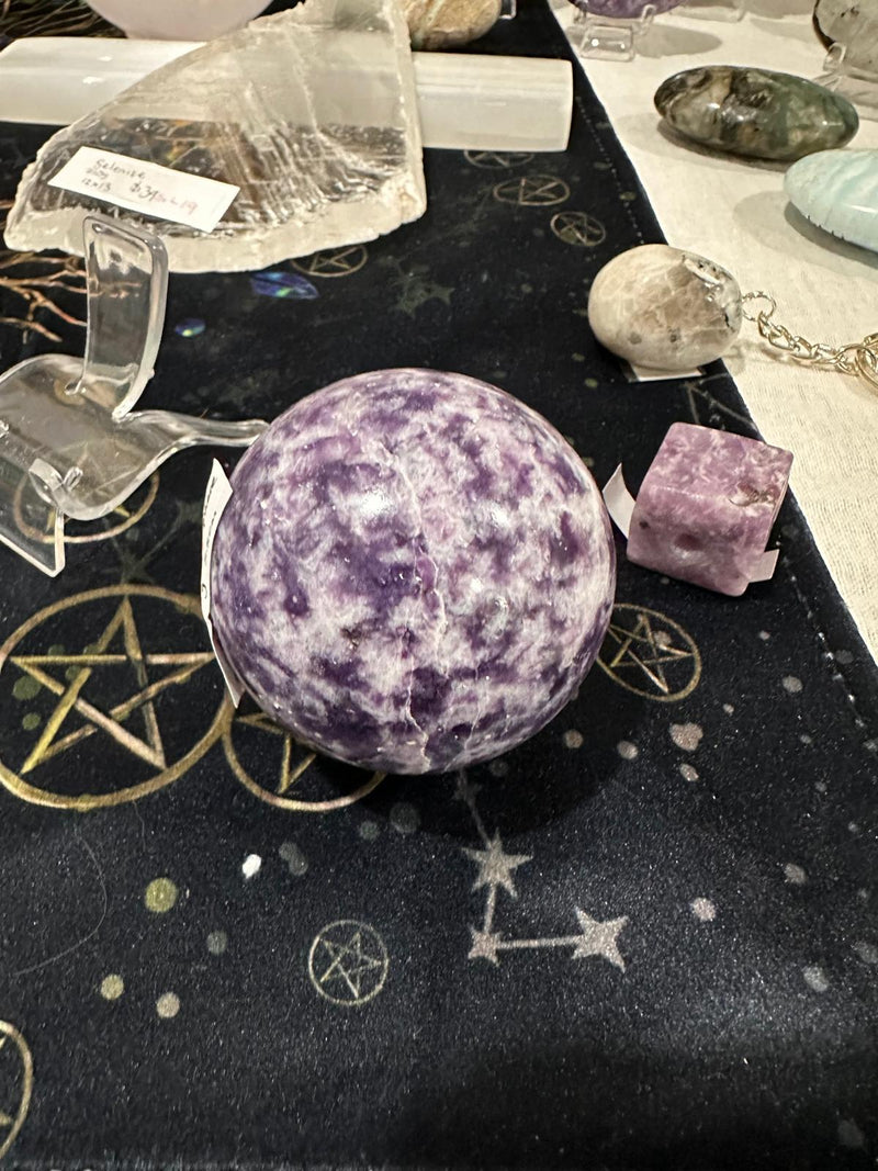 Lepidolite Sphere