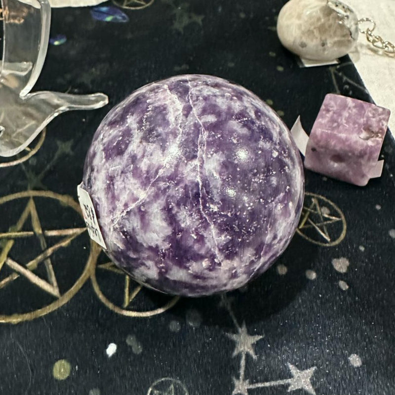 Lepidolite Sphere