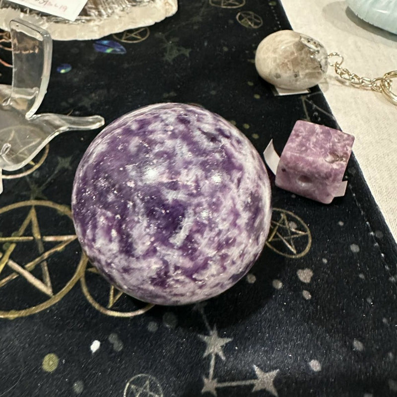 Lepidolite Sphere