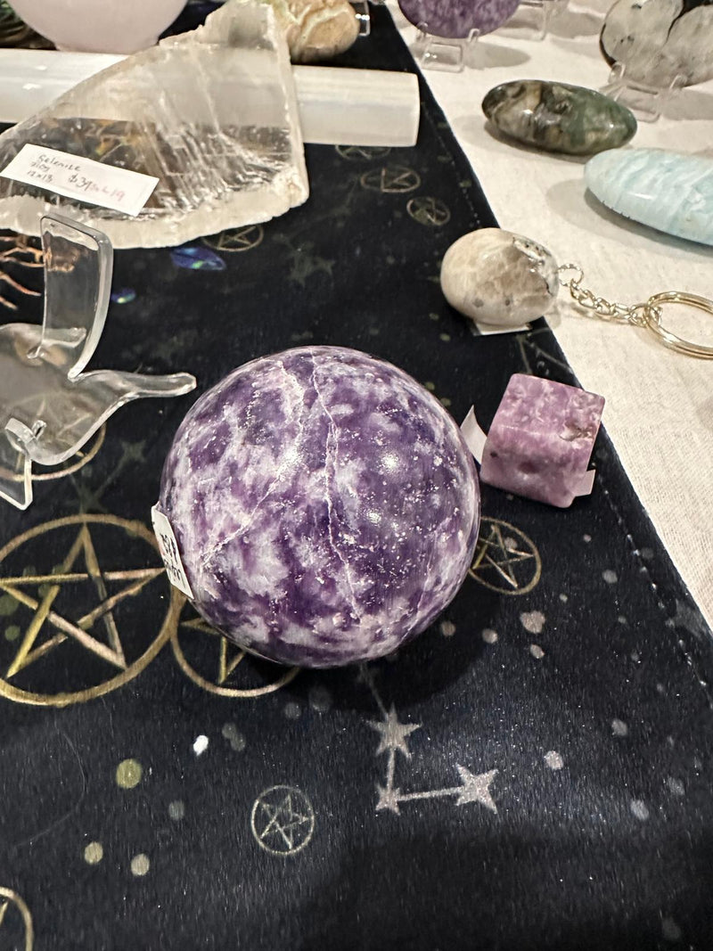 Lepidolite Sphere