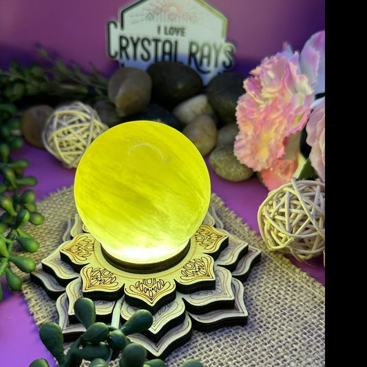 Yellow Calcite ~ Sphere