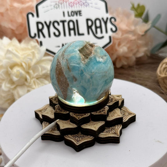 Blue Aragonite Sphere