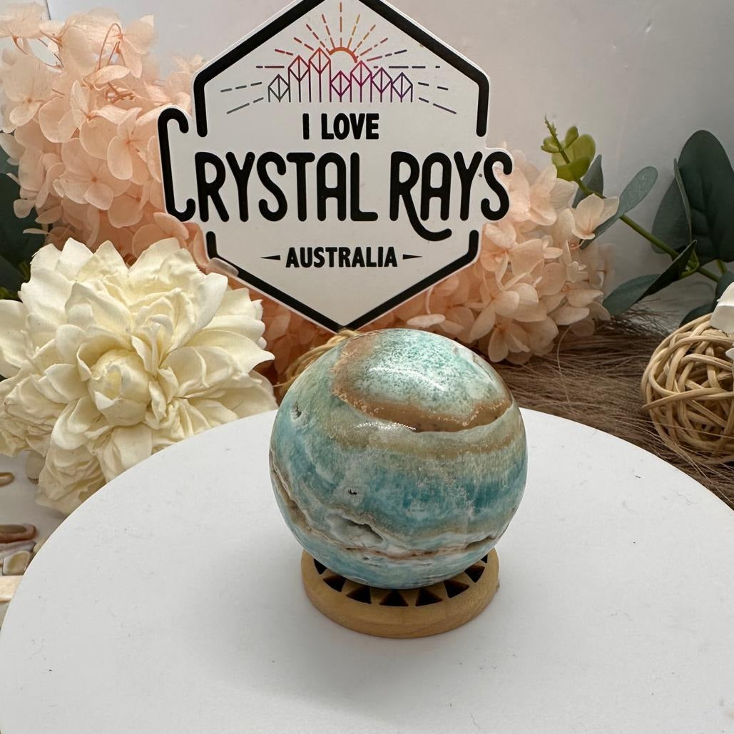 Blue Aragonite Sphere