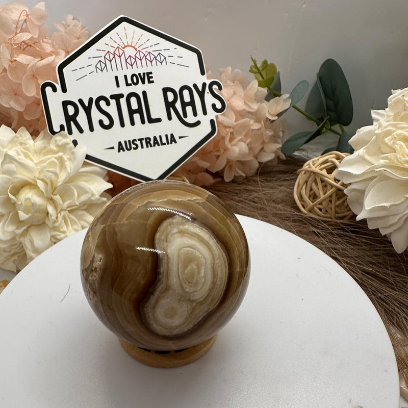 Chocolate Calcite Sphere