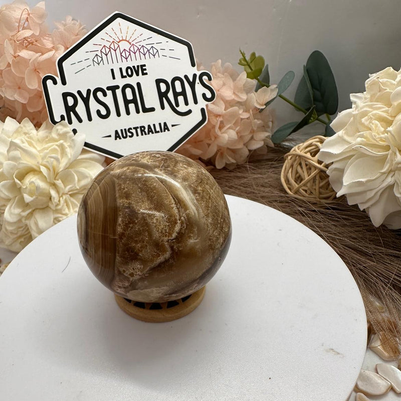 Chocolate Calcite Sphere