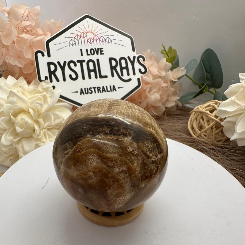 Chocolate Calcite Sphere