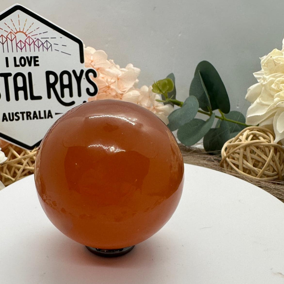 Honey Calcite Sphere