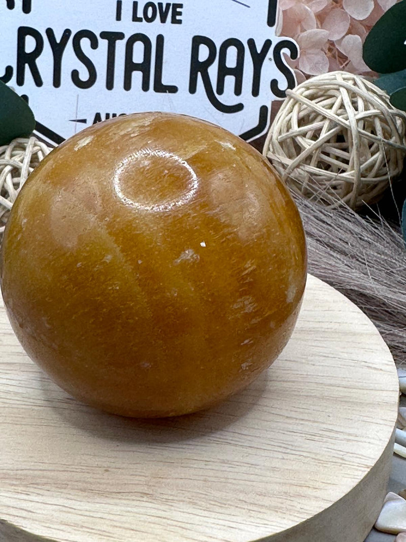 Honey Calcite Sphere