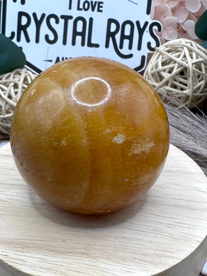 Honey Calcite Sphere