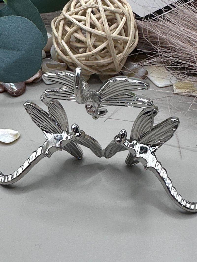 Dragonfly Sphere Stand Silver Small